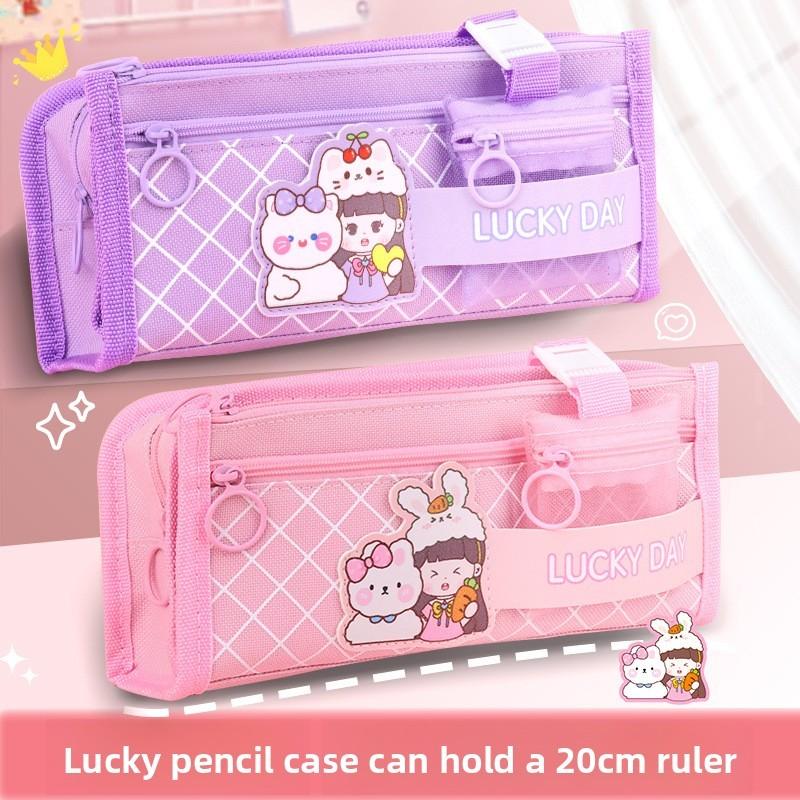 Style Cute Girls Pencil Case With Large Capacity For School And Office Use