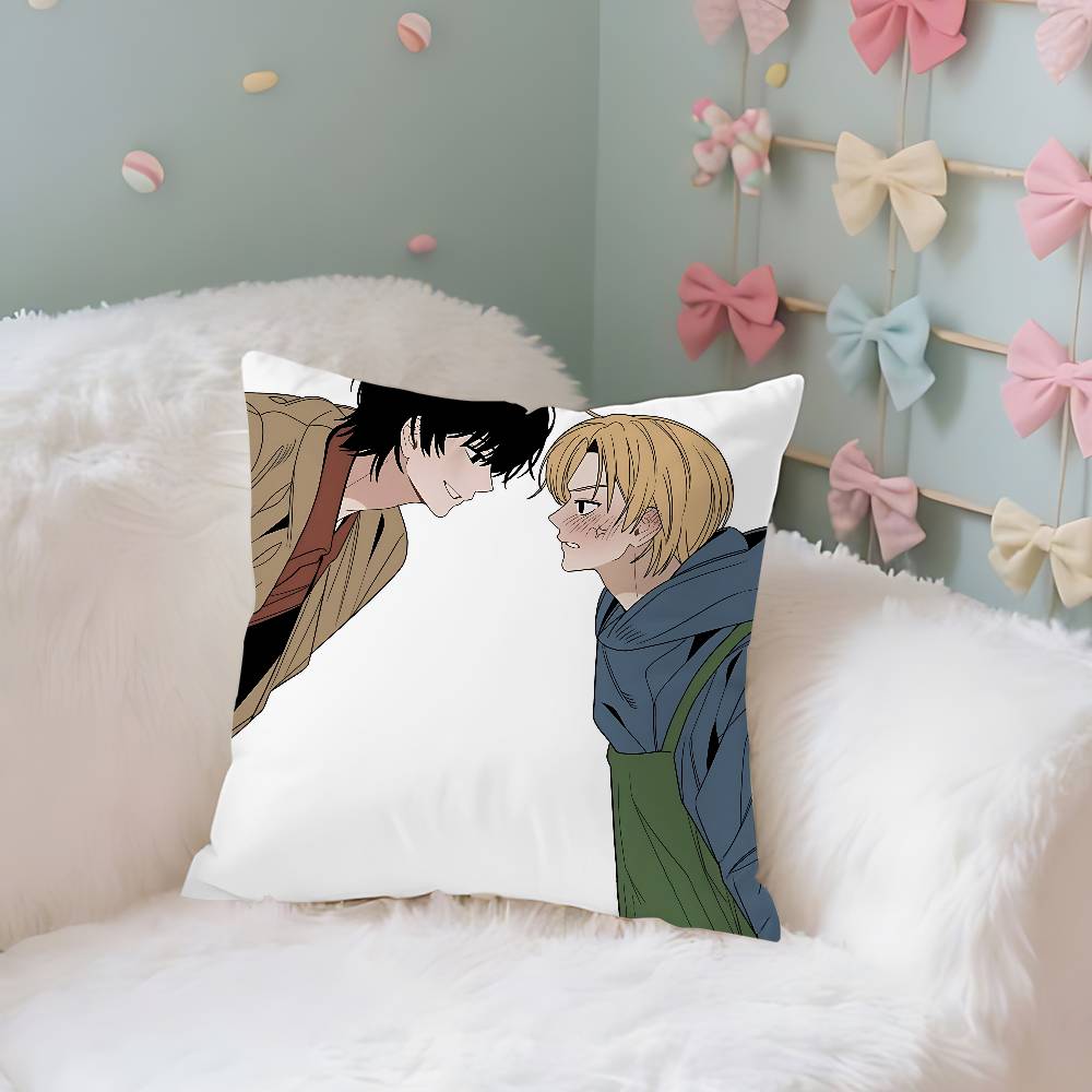 NNagumoand Shin Case Plush Fabric Soft Pillowcase Double Sided Print Cushion Cover Household Gifts