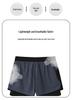 Men's Quick-Dry Summer Sports Shorts with Liner - Three-Quarter Length for Running, Fitness, Track, and Basketball.