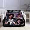 Hip -hop Singer Lil Baby Printing Blanket Picnic Blanket Warm Flannel Blankets Bed Linings Blankets for Beds Birthday Gift
