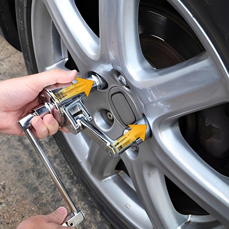 Torque Multiplier Wrench 12 Drive 320NM Lug Nut Remover 16 Times Trans Speed Labor Saving Wrench with 3 Free Socket Lug Wrench