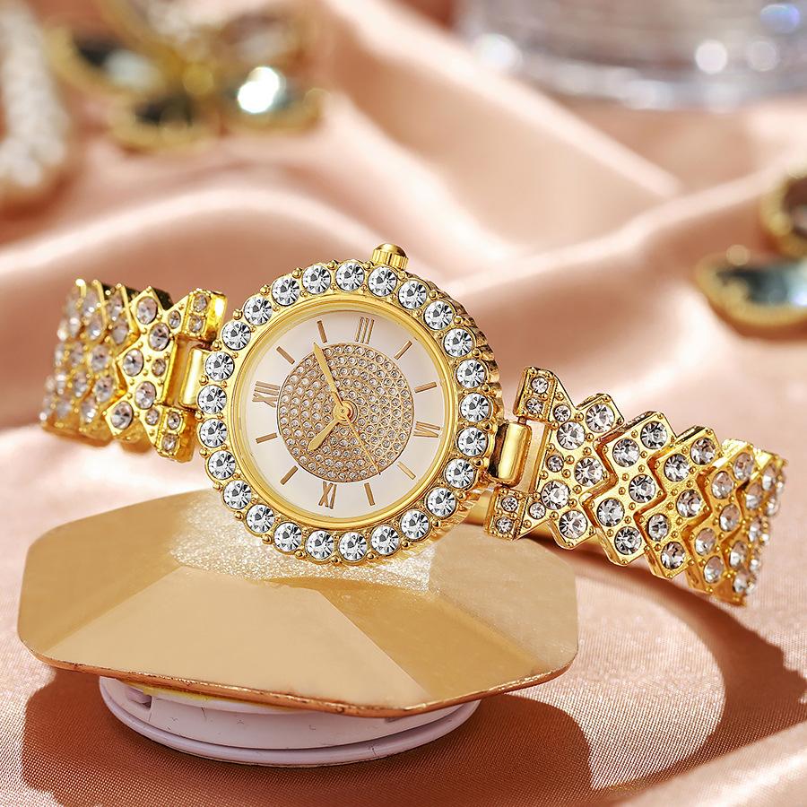 Fashion Roman Diamond Women's Watch Women's Watch Quartz Watch Bracelet Women's Watch