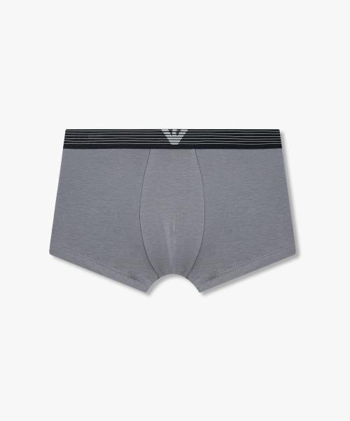 

[Emporio Armani Underwear] Мужские плавки в полоску с эластичным поясом 0816112100 [Отправка из Кореи] 100% Оригинал Dark Grey - S