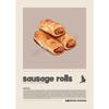 Manga Style Cartoon Food Kitchens Accessories Poster Sushi Pizza Tacos Ramen Foods Wall Art Pictures Canvas Painting Home Decor
