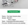 Lockable Banana Head Auditory Connectors Plugs for Hifi Sound and Professional Setups