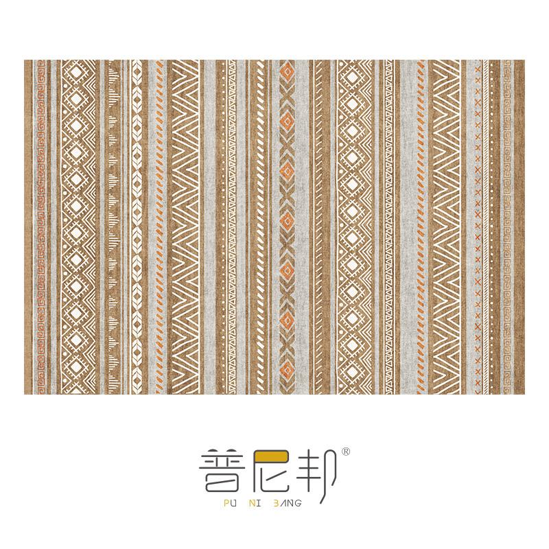 American Moroccan Bedroom Decor Bedside Carpet Washable Carpets for Living Room Nordic Ethnic Lounge Rug Soft Non-slip Floor Mat