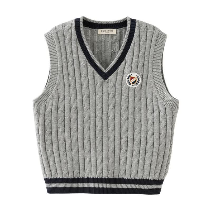 DAVE & BELLA Boys' Academy Style Knit Vest