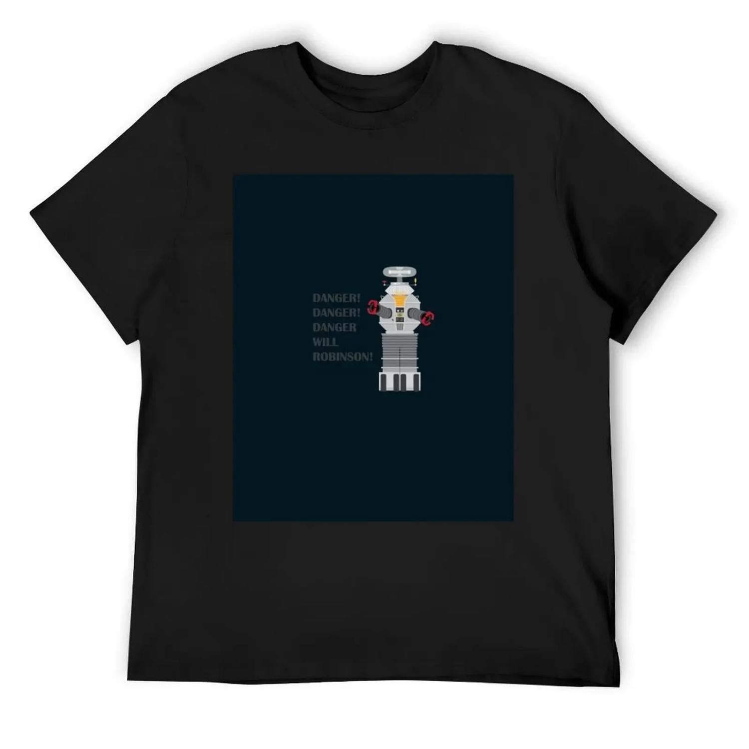 

Robot - Lost in Space T-Shirt summer top blue archive plus sizes anime figures men t shirts high quality XXXXXL чорний
