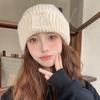 Autumn and Winter Hats Women's New Big Head Circumference Warm Knitted Hat Fleece Cold Hat Thickened Winter Wool Hat Winter