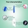 Interdental Silicone Brushes 100/160 Units Dental Toothpicks Brush Between Teeth With Thread Oral Cleaning Tools