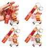 Little God of Wealth Cartoon Horse Bag Pendant Chinese Style New Year Keyring  Chinese New Year