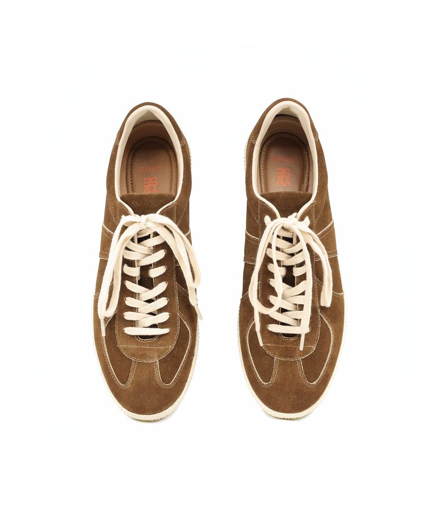 Yase Grima 8-Hole Suede German Army Sneakers Brown (A Type)