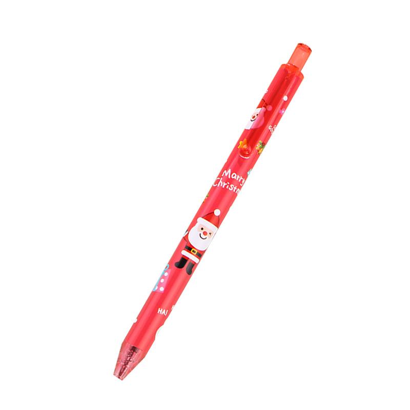 Adorable Christmas Click Pen Series: Stylish Black Neutral Push Pen for Study Supplies