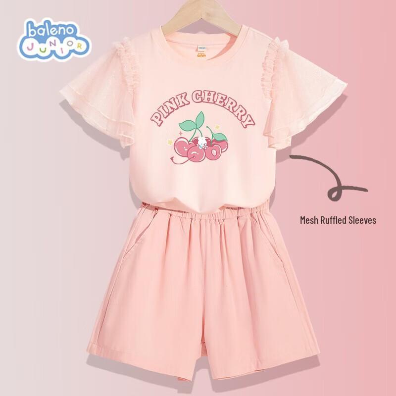 Baleno Girls  Summer Ruffle T-shirt & Shorts Set 120