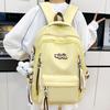 Schoolbag Backpack New Korean Small Fresh Ins Candy Color Trendy Multi-layer Junior High School Student Bag Travel Backpack