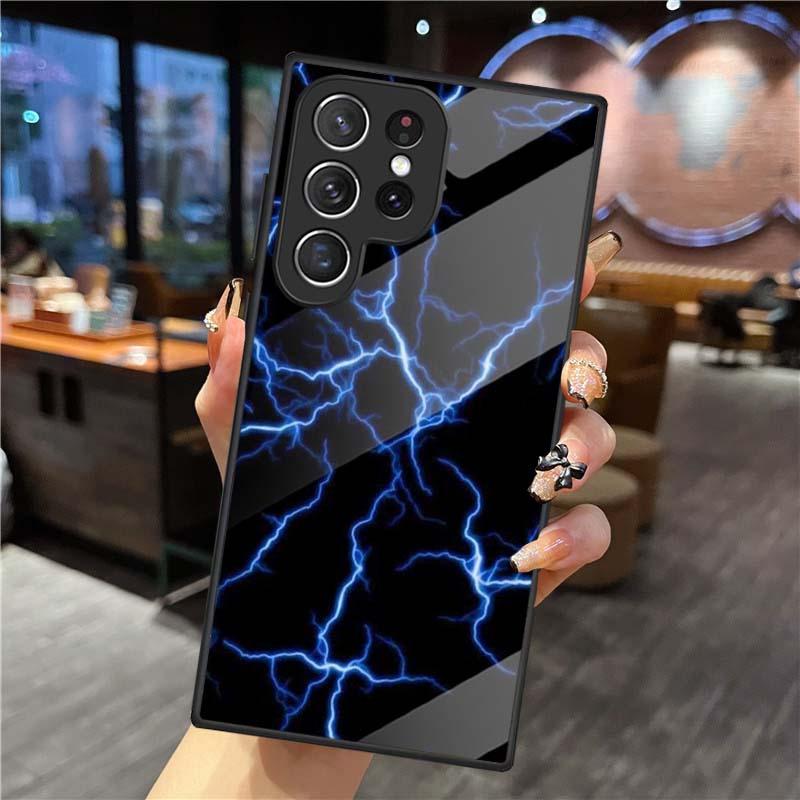 Meninis žaibo vielos rašto dizaino telefono dėklas S26ULTRA S25 S24 S24PLUS S23 S22 S21PROS20+ A36 A56