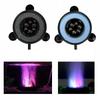 Luce per Acquario Rotonda Serbatoio per Pesci Illuminazione LED Colore Blu Alta Luminosità 6 LED Circolari per Tutte le Dimensioni del Serbatoio Nessun Occhio