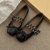 Fashion 2025 New Fashion Silk Women Ballet Flats Footwear Lolita Shoes Luxury Autumn Female Butterfly-Knot Round Toe Ladies Dance Shoes