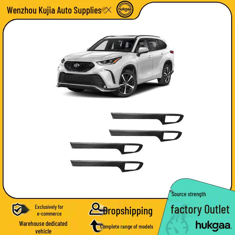 2022 Toyota Highlander Carbon Fiber Interior Gear Shift and Rear Air Vent Console Trim