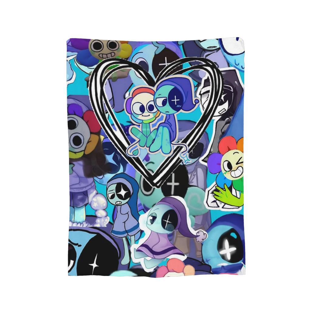 Game Dandy's World Blanket Velvet Textile Decor  Portable Super Warm Throw Blankets for Bedding Outdoor Plush Thin Quilt