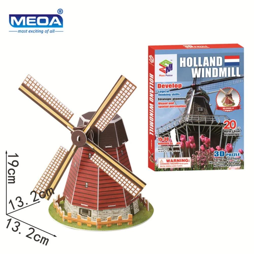 40 Tarz Dünya Ünlü Mimari Bina 3D Puzzle Model İnşaatı Yapboz Oyuncakları Çocuklar İçin Noel Hediyesi