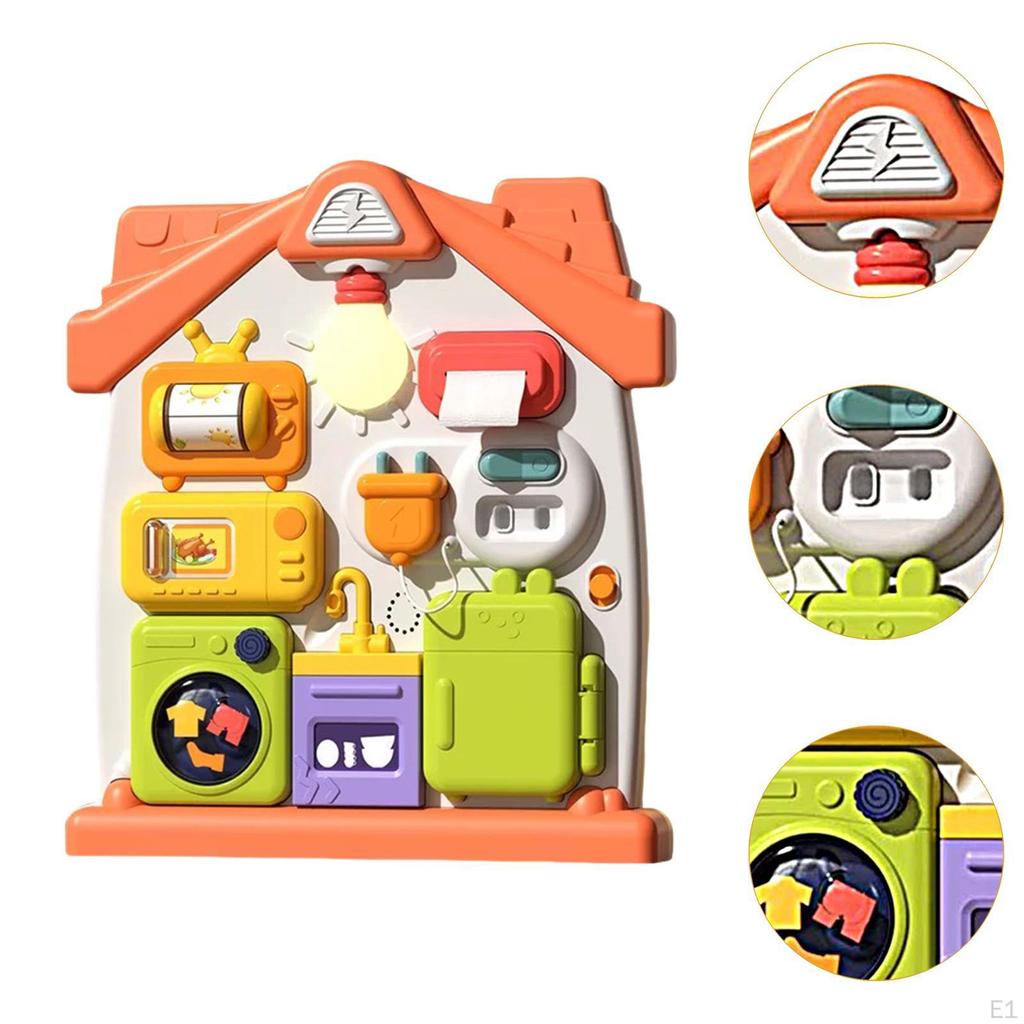 Musical Busy Board Appliance Scenes Simulated Switch Educational Sensory Toy for