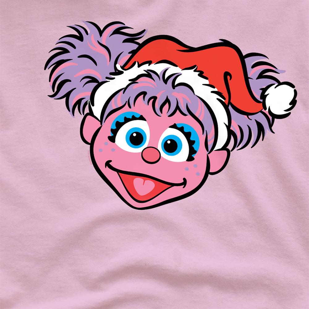 Sesame Street Unisex Adult Abby Cadabby Santa Hat Christmas T-Shirt
