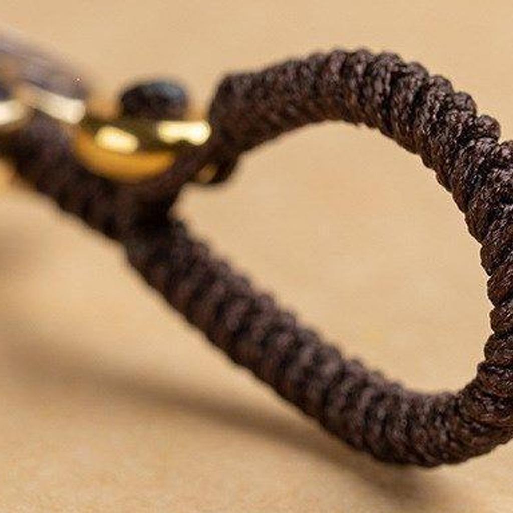 Drewno Hebanowe Brelok Kot Szczęścia Ręcznie Robiony Naturalny Drewniany Wiszący Ornament Dekoracja na Klucze Torby Plecaki