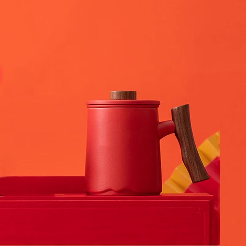 Chaxun Wooden Tea Mug with Filter