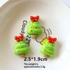 10Pcs Cute Cartoon Christmas Christmas Tree Resin Flatback Cabochon Diy For Phone Case Hairpin Keychain Earrings Scrapbook