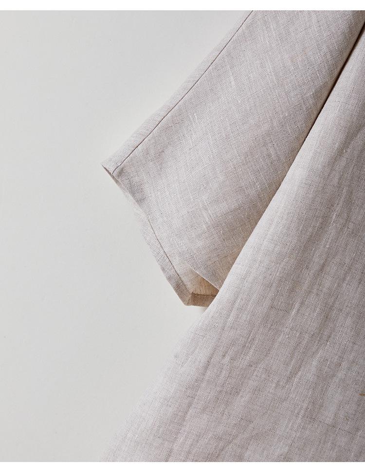 Women's Retro Dolman Sleeve Linen Shirt - Autumn 2025 Collection