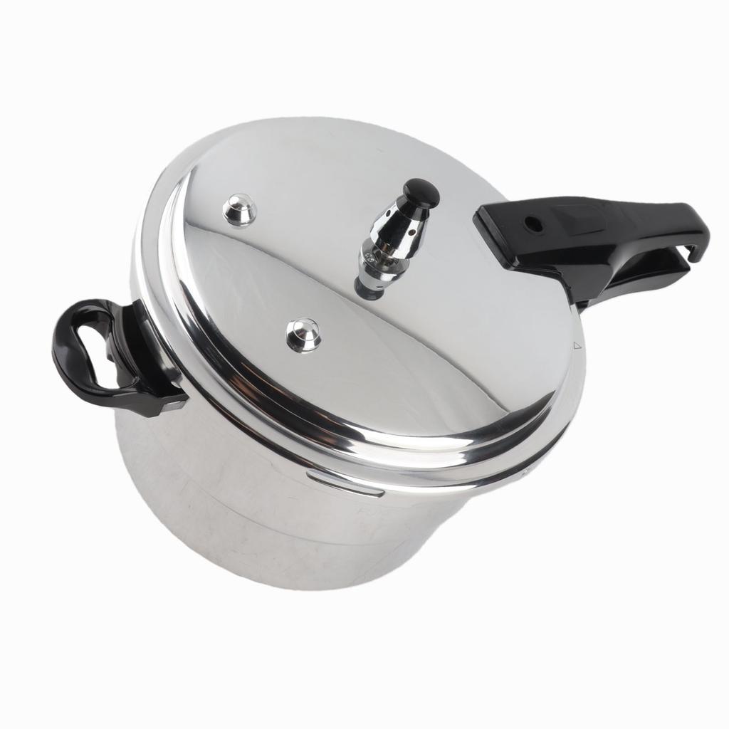Pressure Cooker 5L Aluminum Alloy Explosion Proof Fast Cooking Canning Cooker Pot with Steam Rack for Gas Electric
