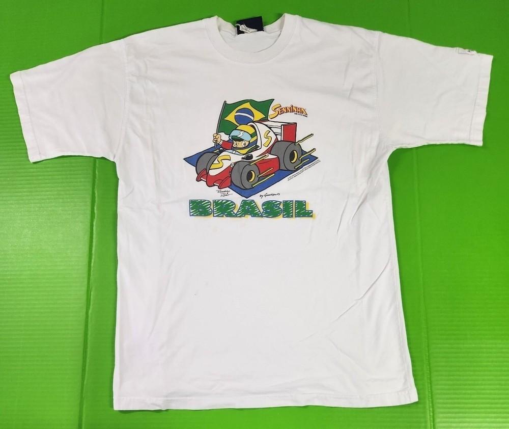 

New Ayrton Senna Cotton Unisex All Size 21D714 Unisex T-Shirt XL