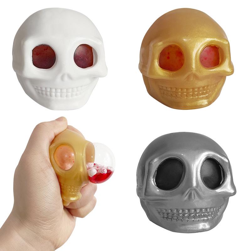 Ghost Skull Decompression Squeeze Toy – Stress-Relief Bug Eyeball
