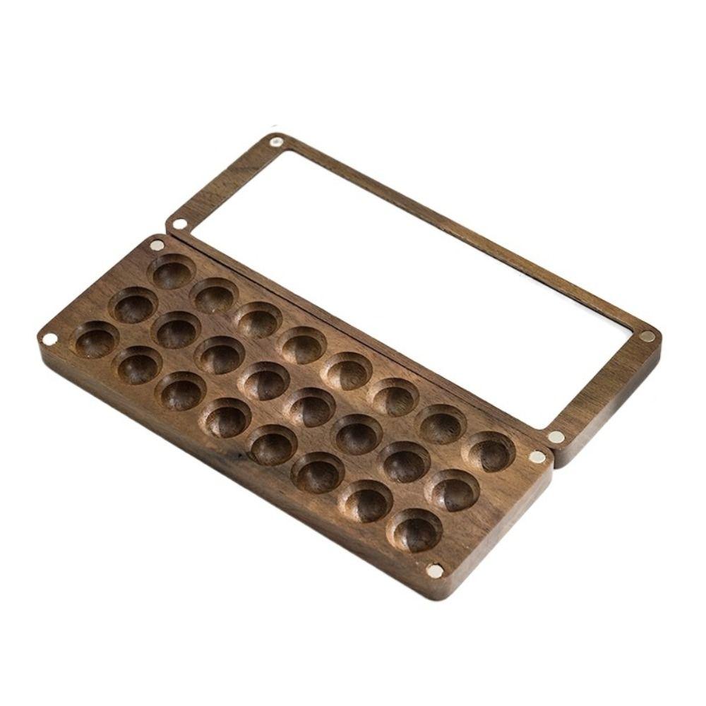 Rectangle Empty Sketch Wooden Portable Art Supplies Palette Paint Box Painting Tool Painting Tray