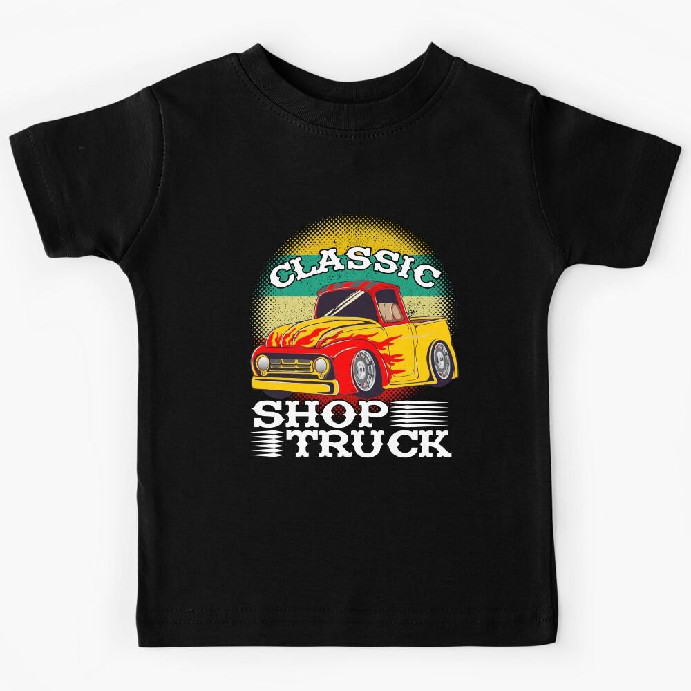 Classic Pickup Truck Customized Vintage Shop Truck Street Rod Kids T-Shirt 130