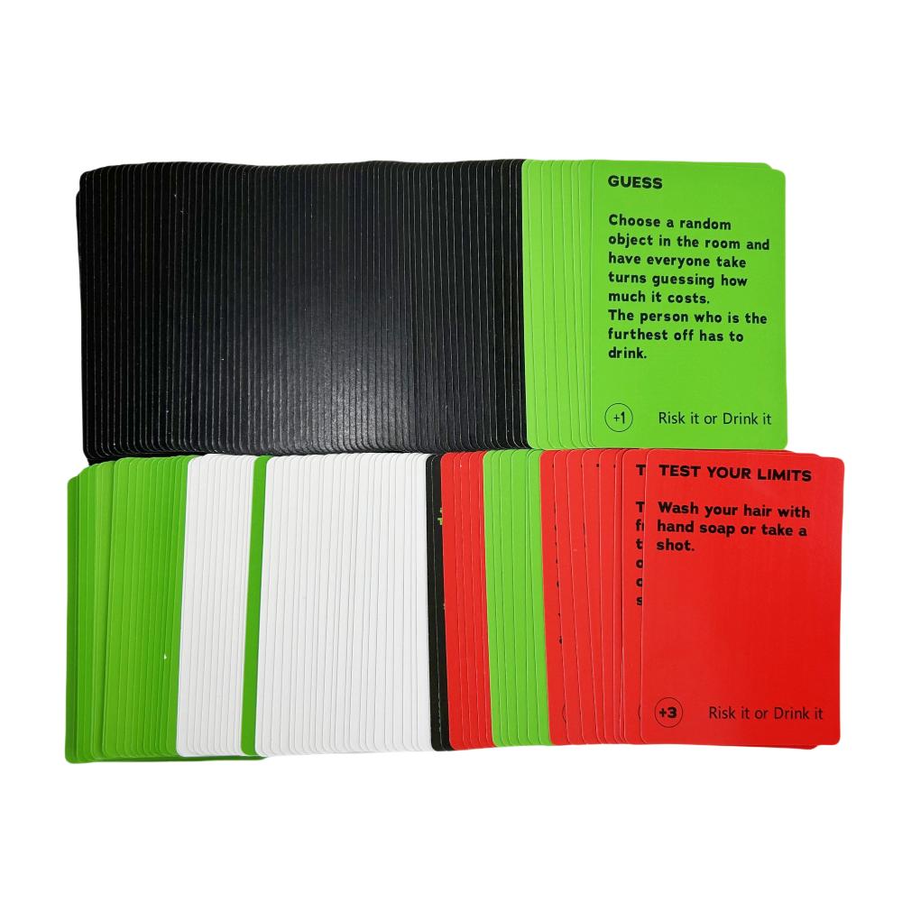 Risk It Or Drink It Fun Party Game For College Card Game Drinking Board Deck Pregame Night Hilarious Dares Couple Connect