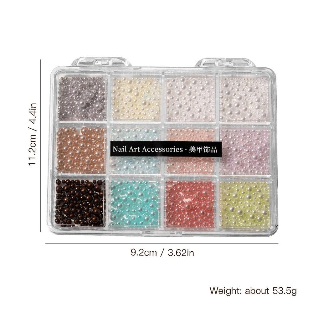 12Grids/Box Aurora Shell Nail Art Sequins Accessories Nail Art Stickers Set  Nail Art Supplies