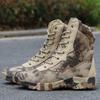 Outdoor Combat Boots Python Pattern Camouflage Marine Waterproof Breathable Men's
