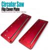 ABBP-Adjustable Red Electric Circular Saw Flip Cover Plate For Table Saws