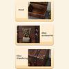 Multipurpose Decorative Jewelry Box With Compartment Dividers Safe Key Lock Wood Storage Cabinet