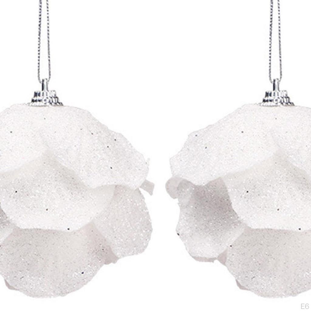 2 Pieces/3 Pieces Ball Decor Door Gadgets Wreath Pendants Foam Tree Hanging Balls for Party Wedding