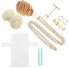 1Set DIY Purse Making Kit Handmade Woven Bag Material Creative Stitch Craft Set for Family Fun Personalized Gift Project