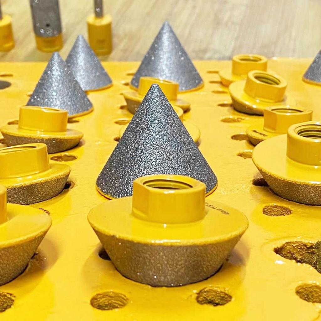 Diamond Beveling Chamfer Bit 60 Degree 80 Grit High Hardness Hole Shaping Widening Countersink Bit for Ceramic