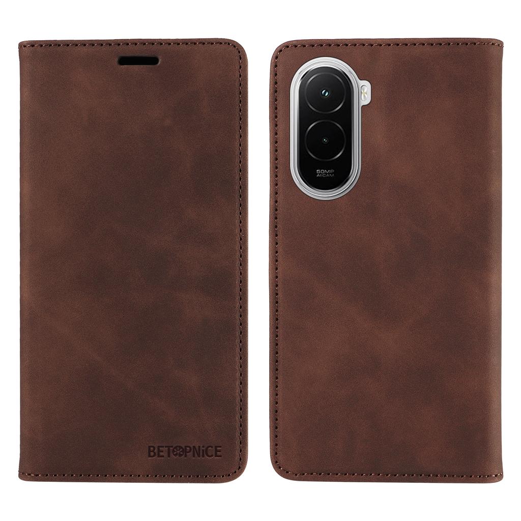 For Xiaomi Poco M7 4G (169mm) Case BETOPNICE Magnetic Closure RFID Blocking Wallet Stand Leather Phone Cover