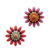 Vintage Styles Metal Flower Wall Art Durability Craftsmanships Iron Flower Wall Sculpture For Bedroom Garden Metal Floral
