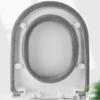 Pure Color Toilet Seat Cushion Pad Universal Soft Warm Washable Toilet Seat Cover Closestool Mat Bathroom Toilet Accessories