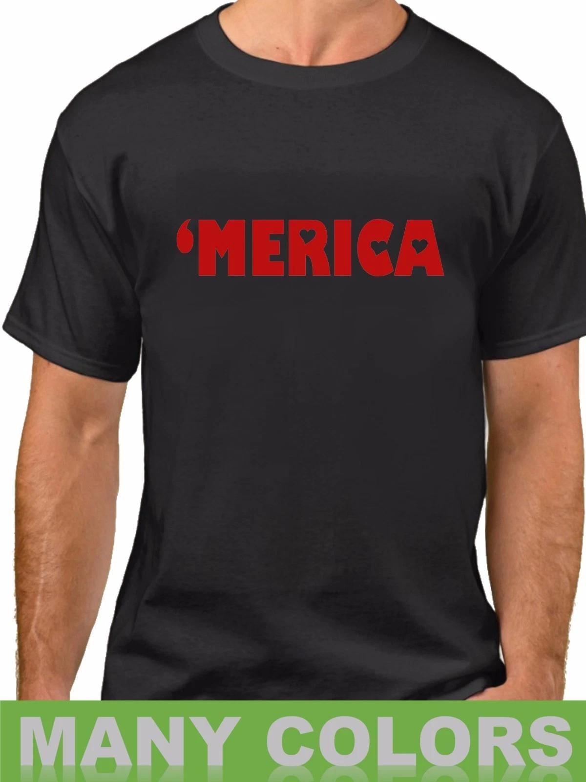 Merica Shirt 4th of July America USA Merica 1776 Patriotic Donald Trump T-Shirt M