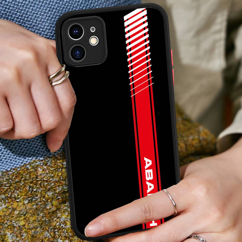 

A-AbarthS-S LOGO Matte Transparent Phone Cover For IPhone Case 16 15 14 13 12 11 Pro Max X XS Max Plus iphone 15 pro