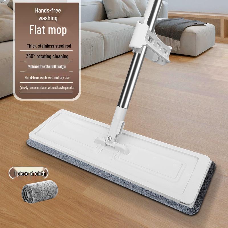 Automatic Hand-Free Water Absorption Mop with Glue Cotton for Floor Cleaning